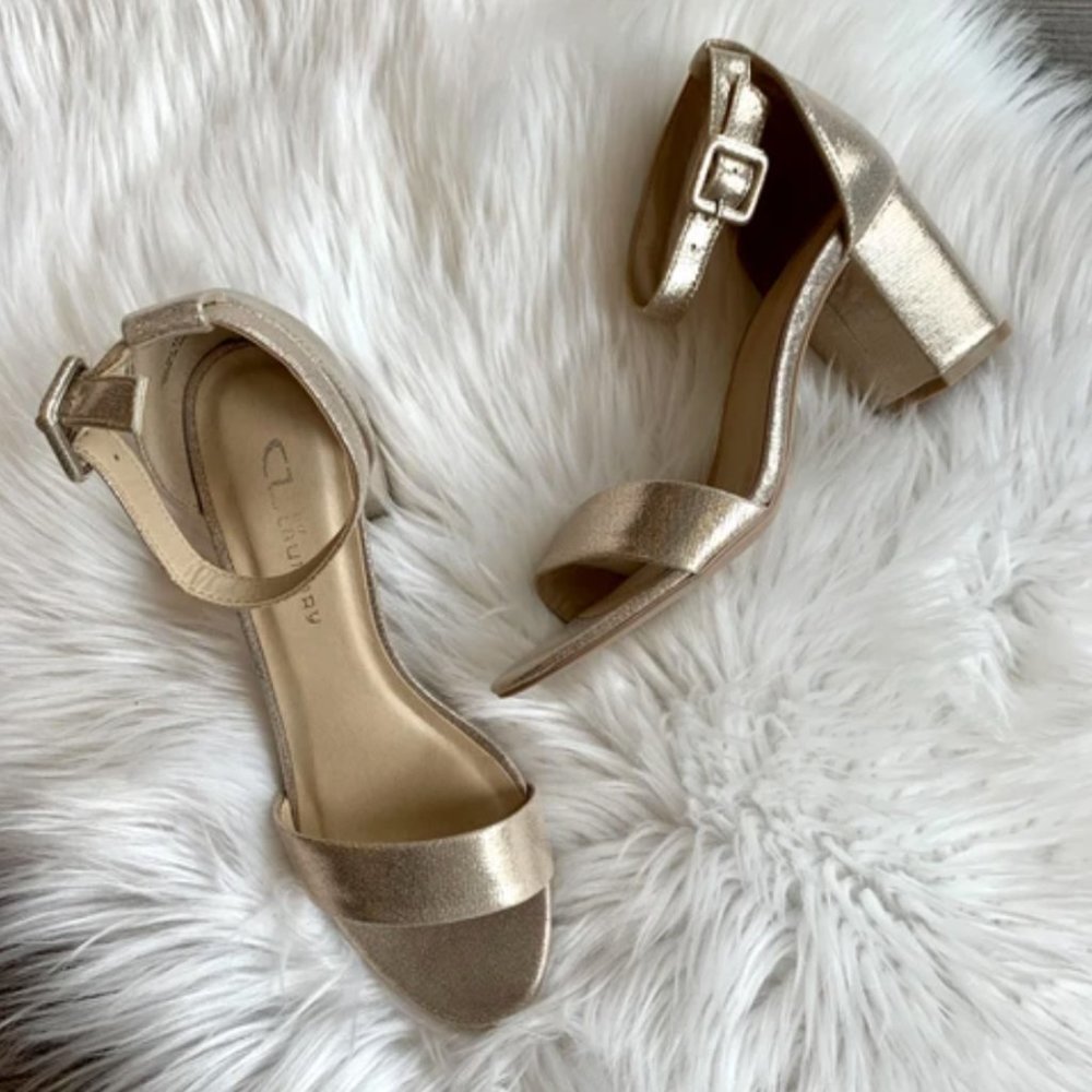 CL by Laundry Gold Heels